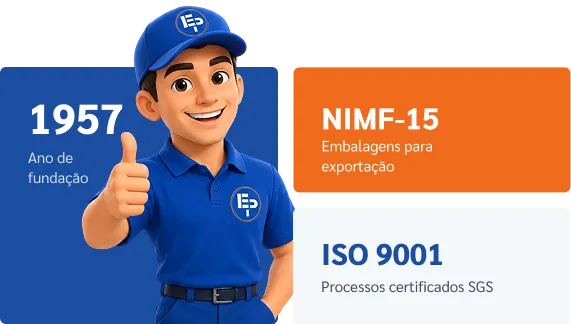 Embalagens Paulicea: fundada em 1957, embalagens para exportação NIMF-15 e processos certificados SGS ISO 9001
